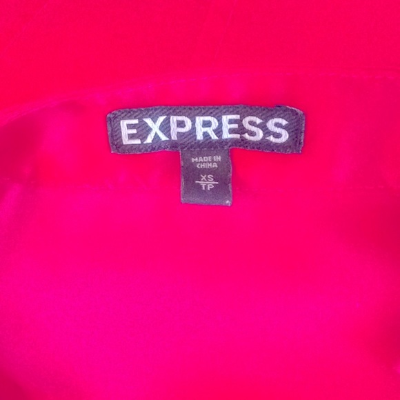 💕EXPRESS💕 CAP SLEEVE BUTTON DOWN FITTED FLARE BLOUSE NWOT❣️ - Picture 6 of 7